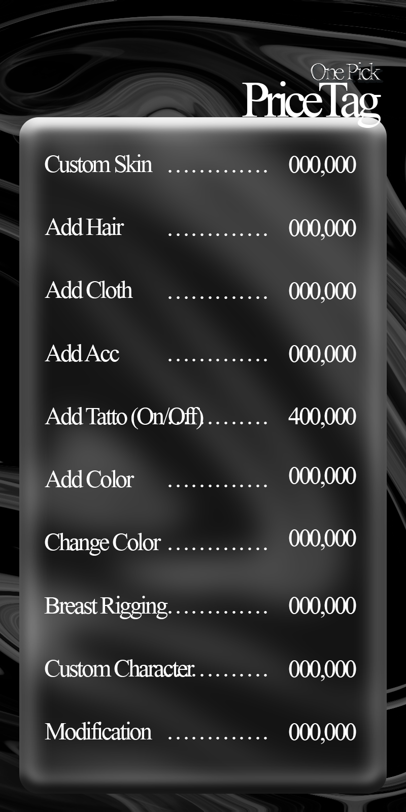Price Tag